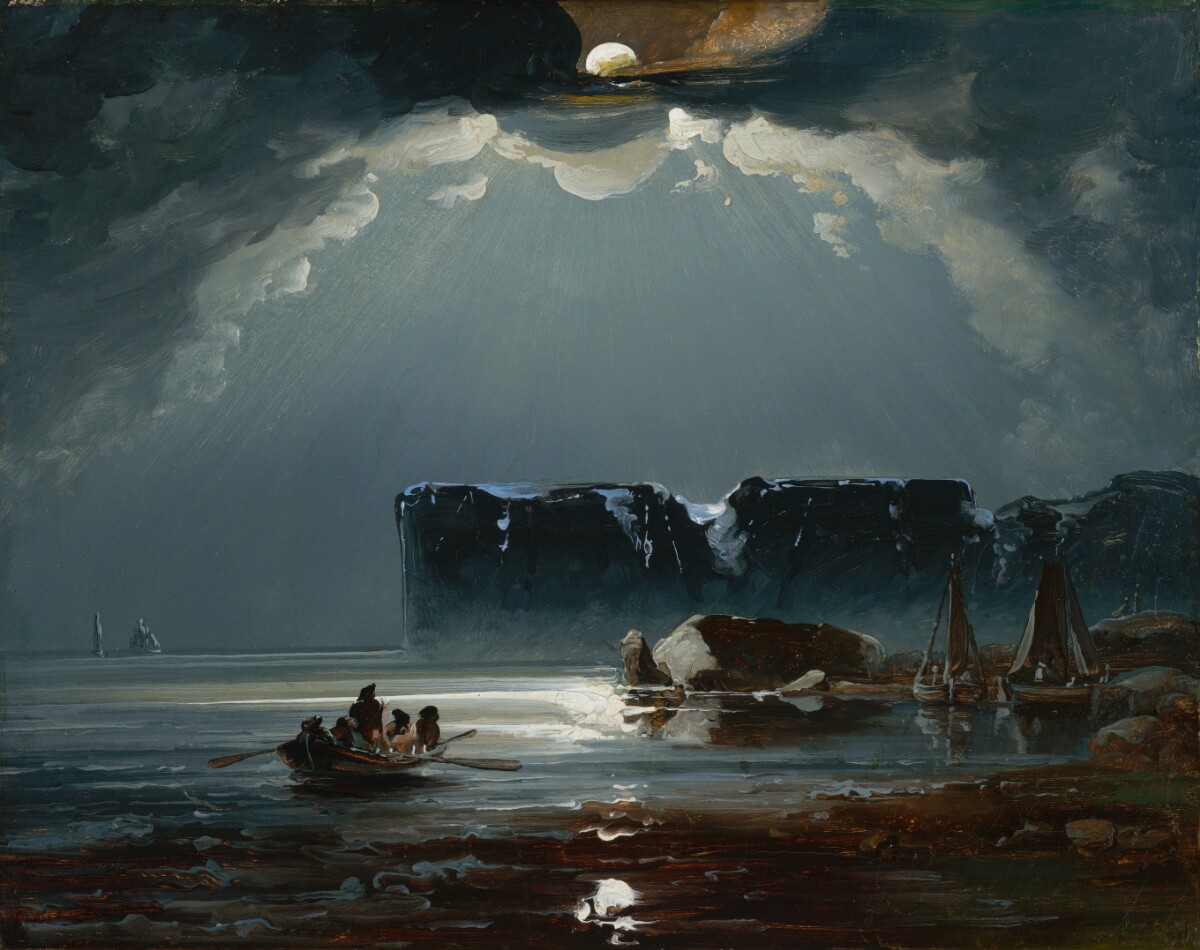 Peder Balke 的 North Cape 海景畫